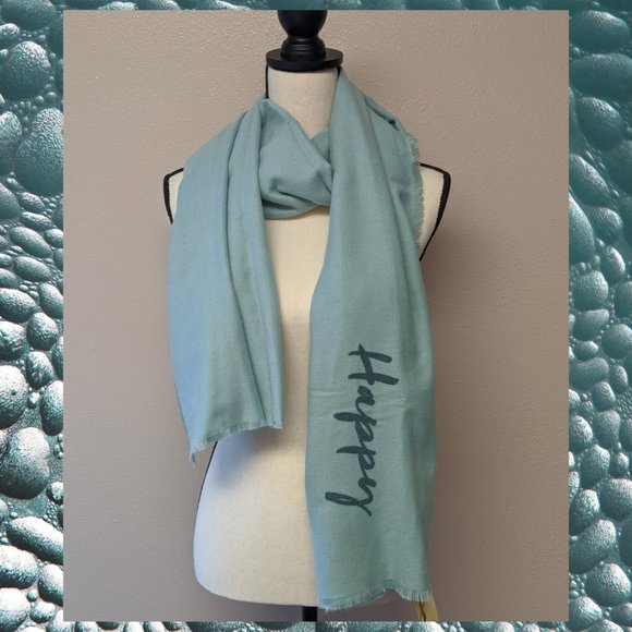 Collection XIIX Accessories - COLLECTION XIIX GREEN 'HUMPLE HAPPY' Wrap Scarf